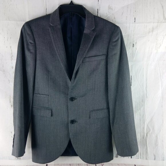 Altamoda By MW 36S 2 Button Gray Modern Fit Suit Blazer Jacket - Picture 1 of 11